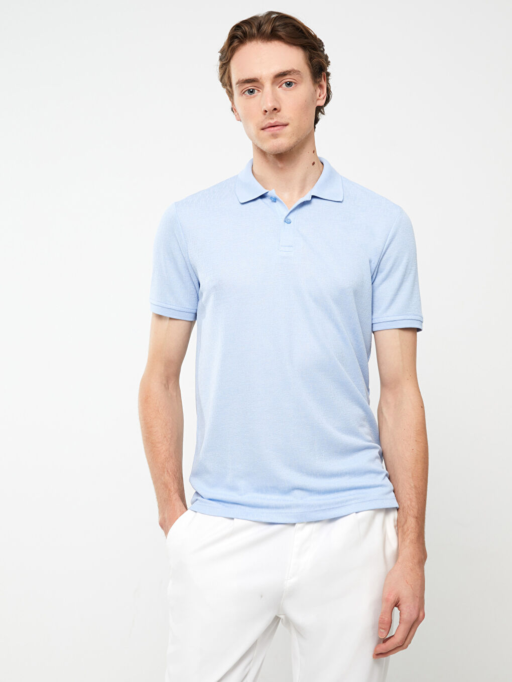 LCW Vision Polo Neck Short Sleeve Men's T-Shirt -S33646Z8-J0M