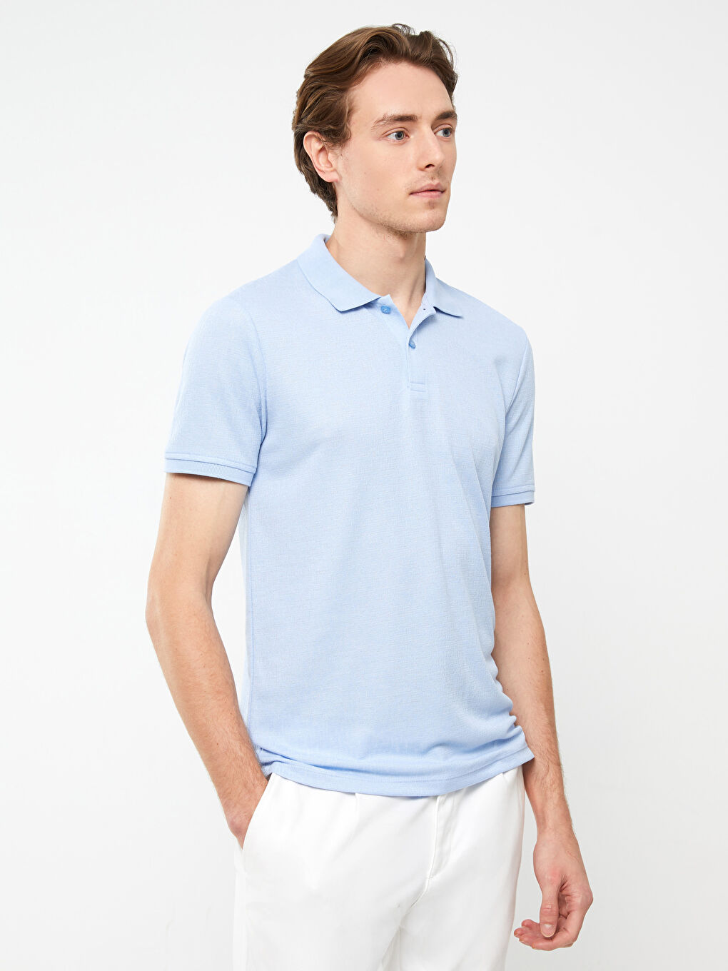 LCW Vision Polo Neck Short Sleeve Men's T-Shirt -S33646Z8-J0M