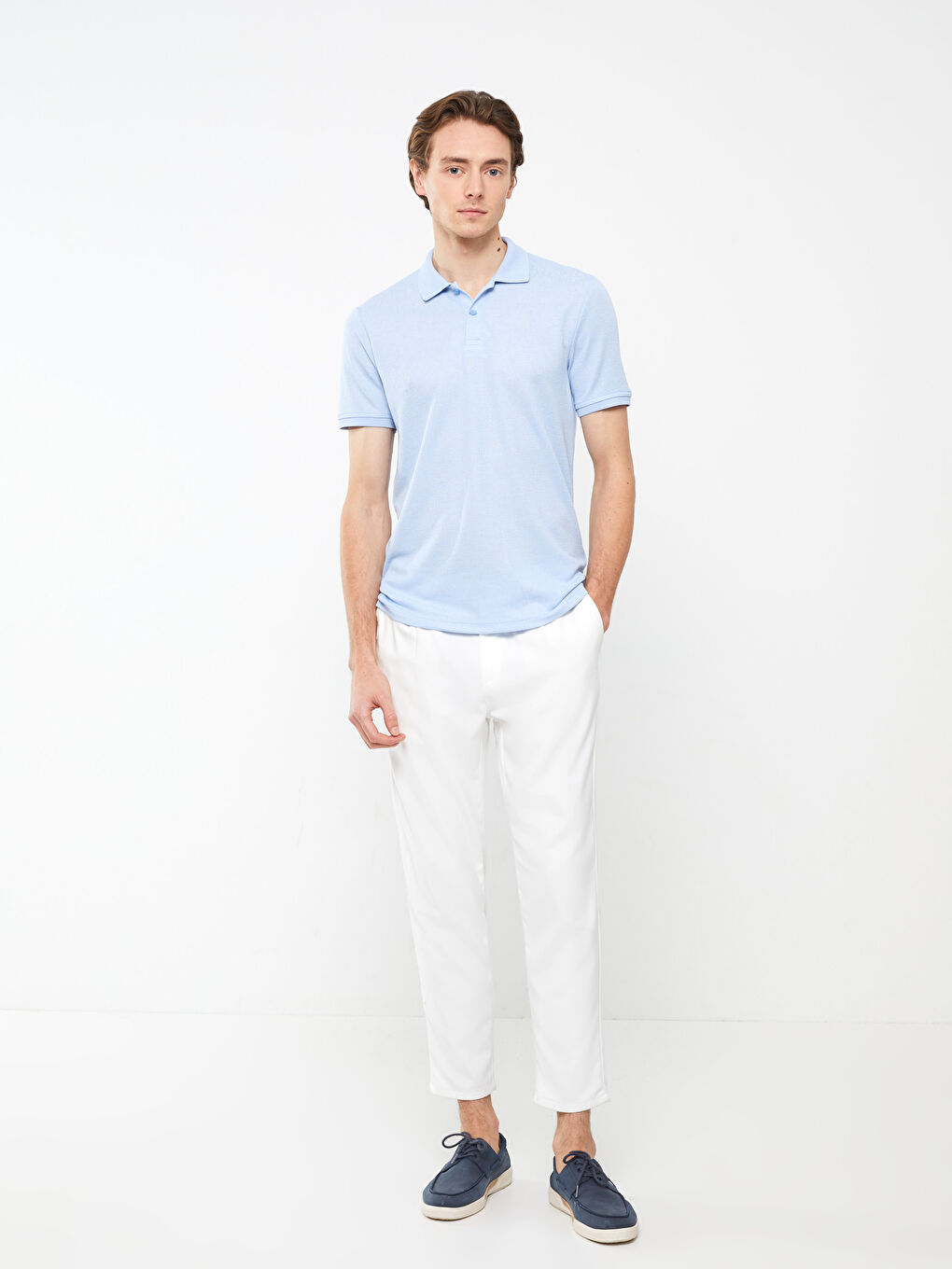 LCW Vision Polo Neck Short Sleeve Men's T-Shirt -S33646Z8-J0M