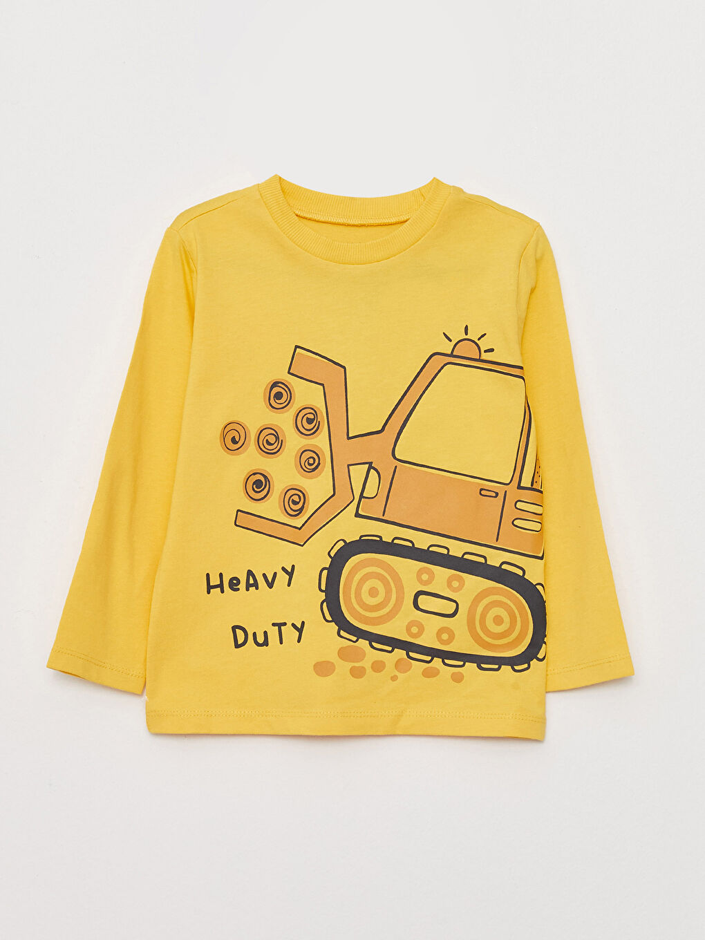LCW baby Langarm Bedrucktes Baby Mädchen T-Shirt mit Rundhalsausschnitt -S33661Z1-QX5
