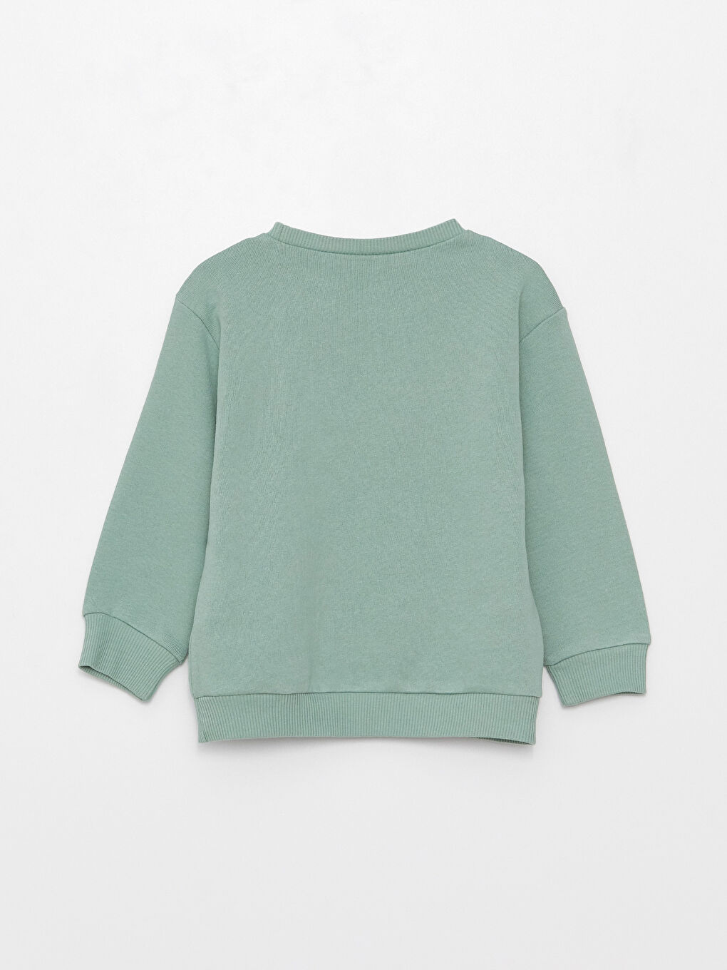 LCW baby Yeşil Bisiklet Yaka Uzun Kollu Baskılı Erkek Bebek Sweatshirt - 1