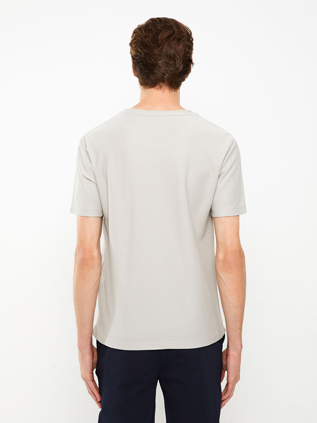 T-shirt à Manches Courtes pour Hommes avec Col Rond-4