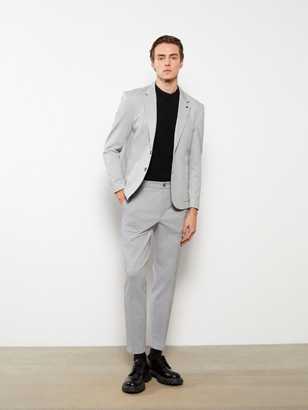 Slim Fit Men's Blazer Jacket-4