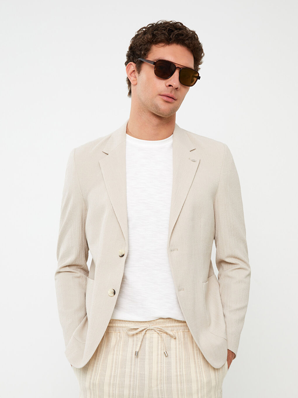 ექსტრა ვიწრო მამაკაცის ბლეიზერი ჟაკეტი