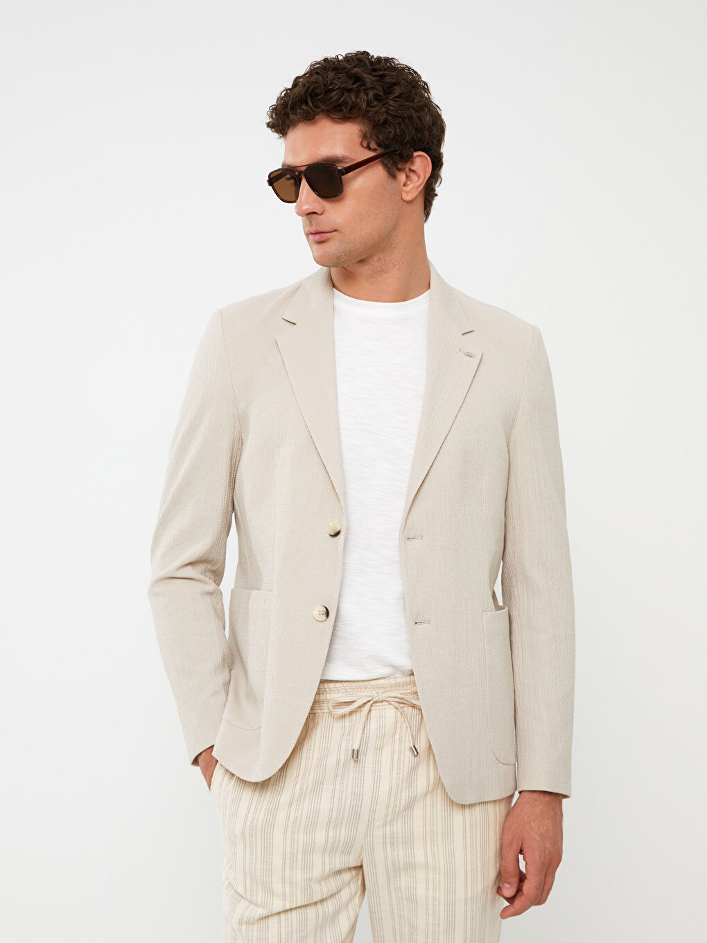 ექსტრა ვიწრო მამაკაცის ბლეიზერი ჟაკეტი-1