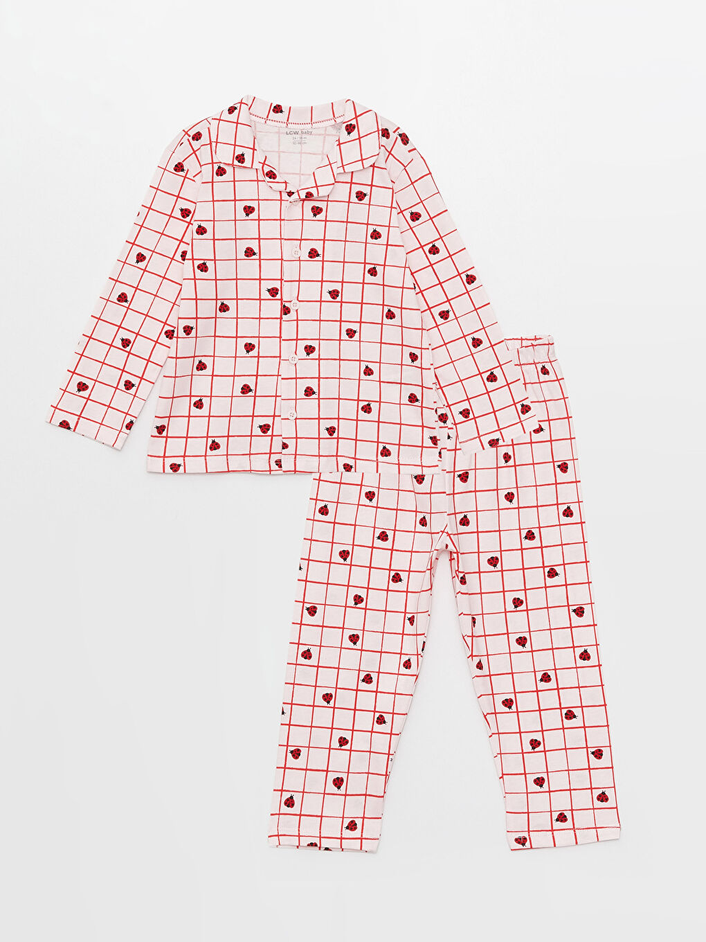 Пижамный комплект с водолазкой, длинным рукавом и принтом для малышек девочек