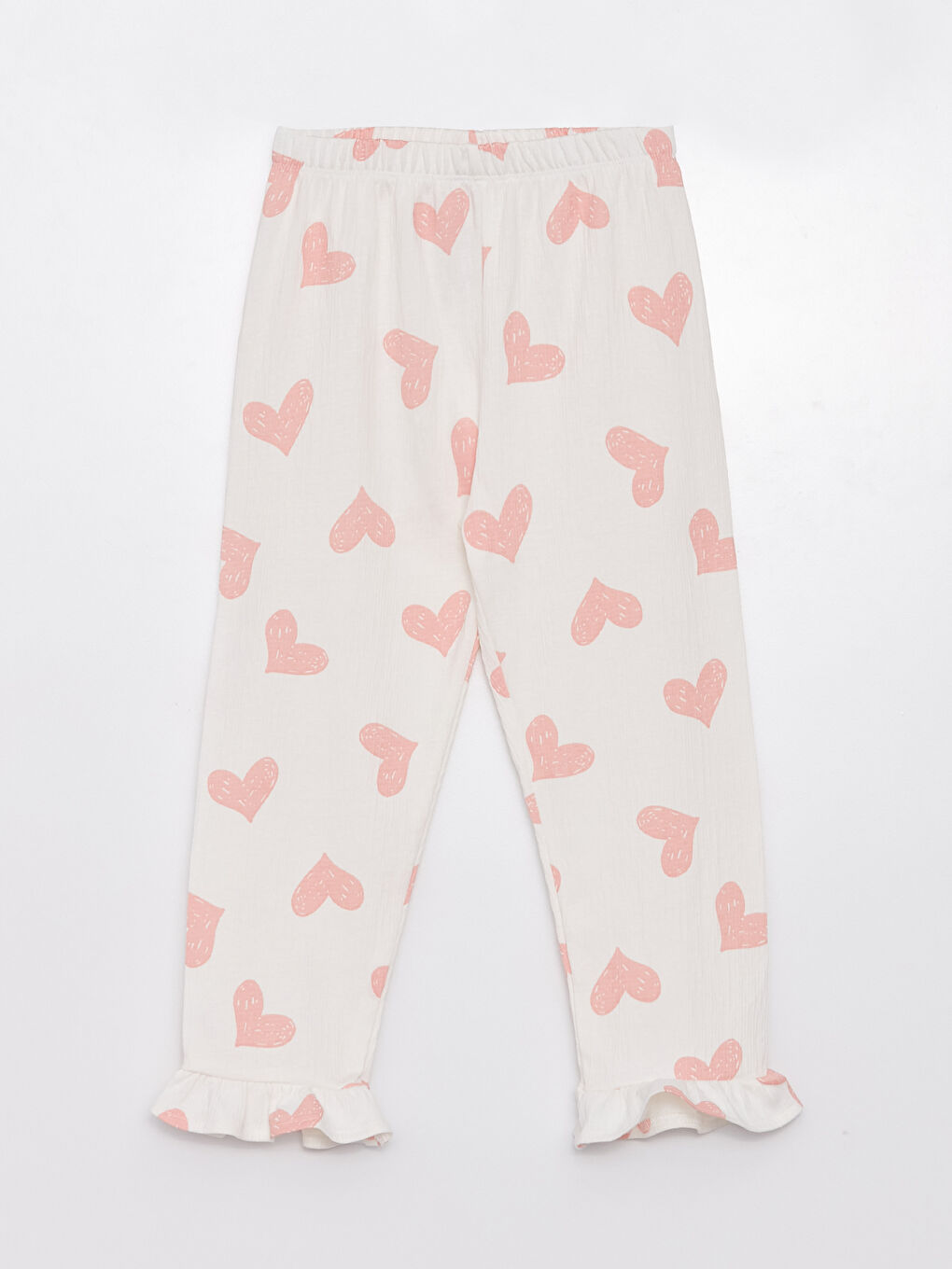 Polo Neck Long Sleeve Printed Baby Girl Pajama Set-2