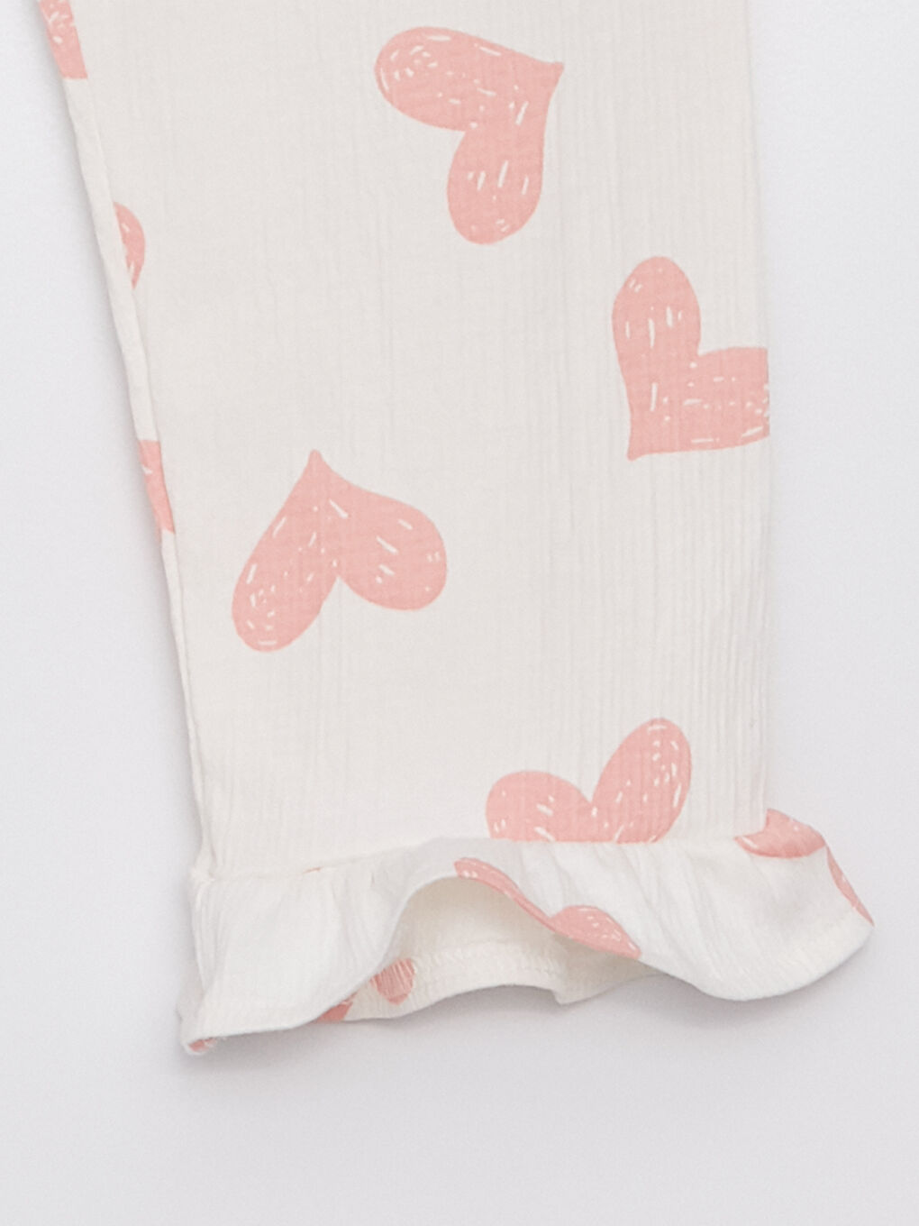 Polo Neck Long Sleeve Printed Baby Girl Pajama Set-4