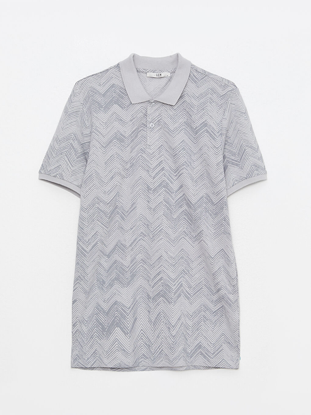 T-shirt pour Hommes à Col Polo Manches Courtes à Motifs en Piqué-5