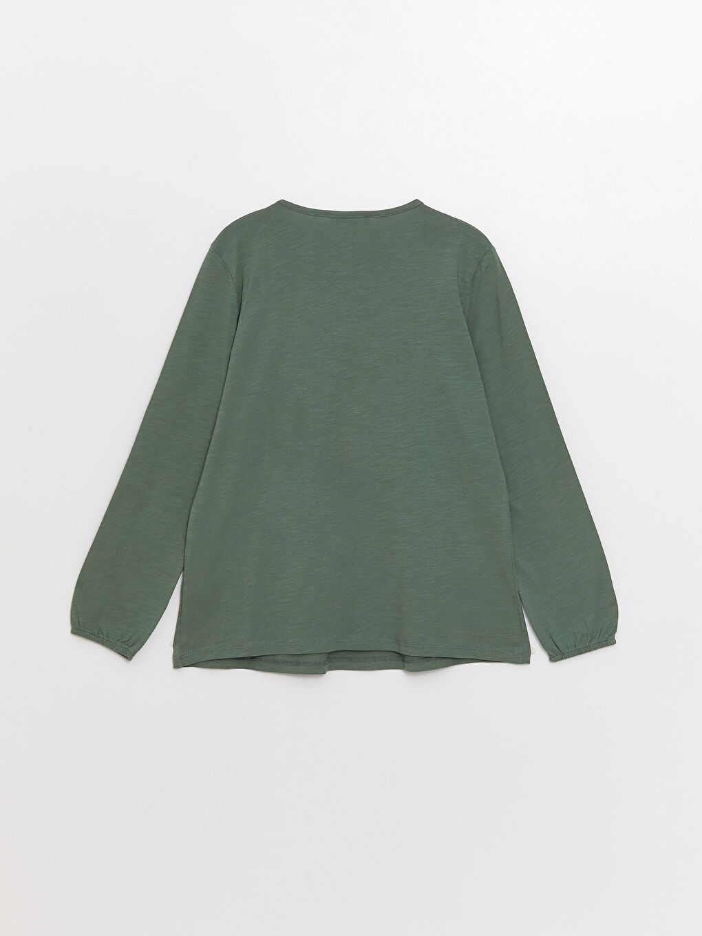 Tie Neck Embroidered Long Sleeve Women's Blouse-6