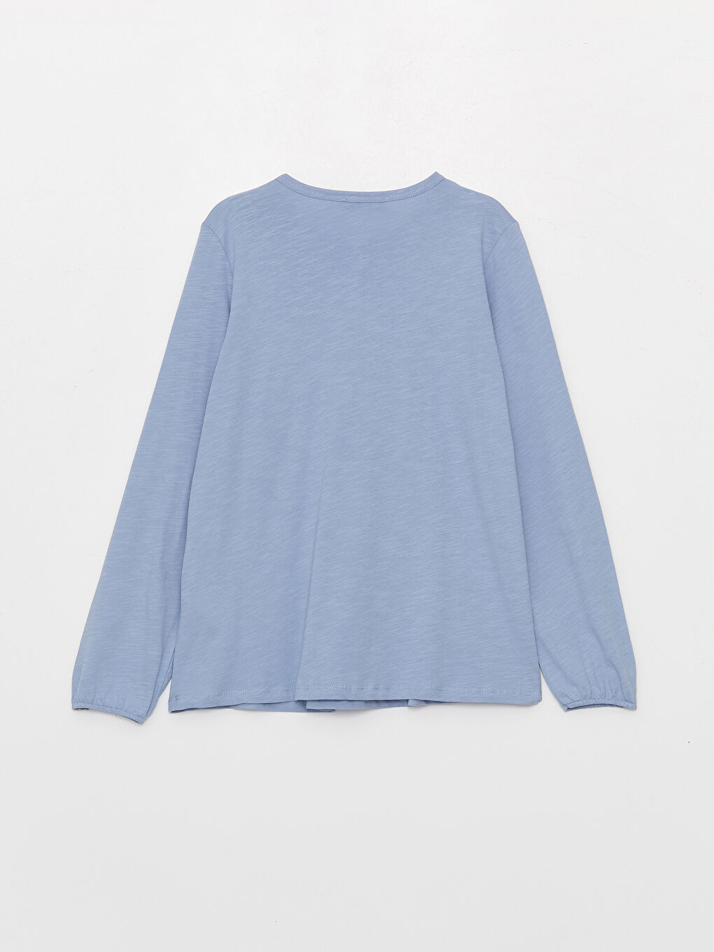 Crew Neck Embroidered Long Sleeve Women's Blouse-6