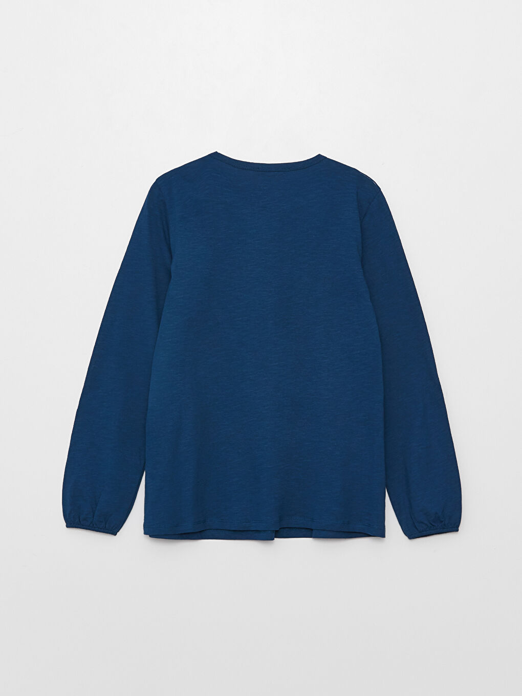 Petrol Bisiklet Yaka Nakışlı Uzun Kollu Kadın Bluz-6