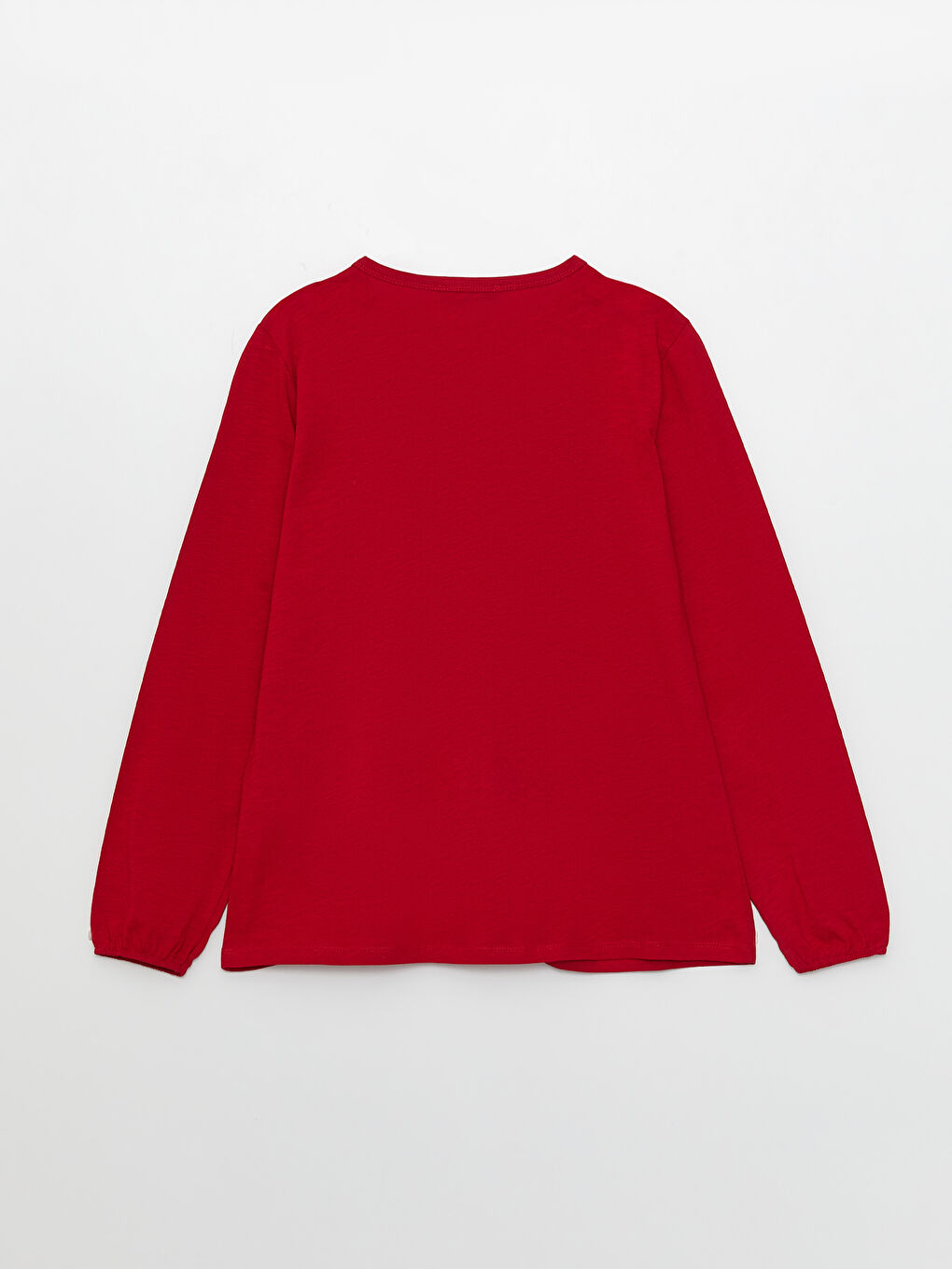 Kırmızı Bisiklet Yaka Nakışlı Uzun Kollu Kadın Bluz-6