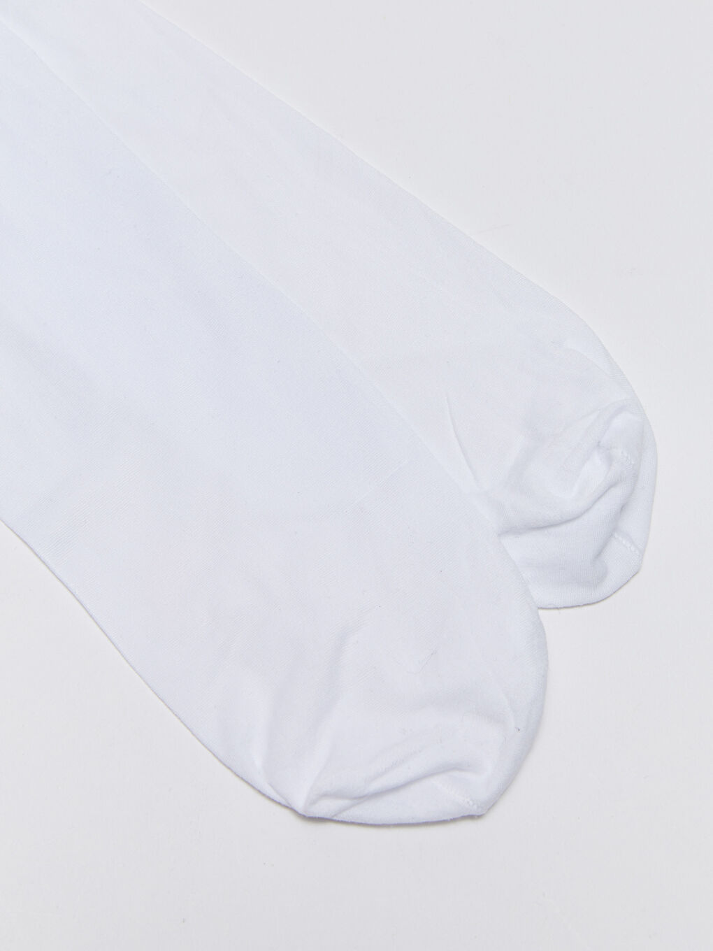 Beyaz Kız Bebek Külotlu Çorap-1