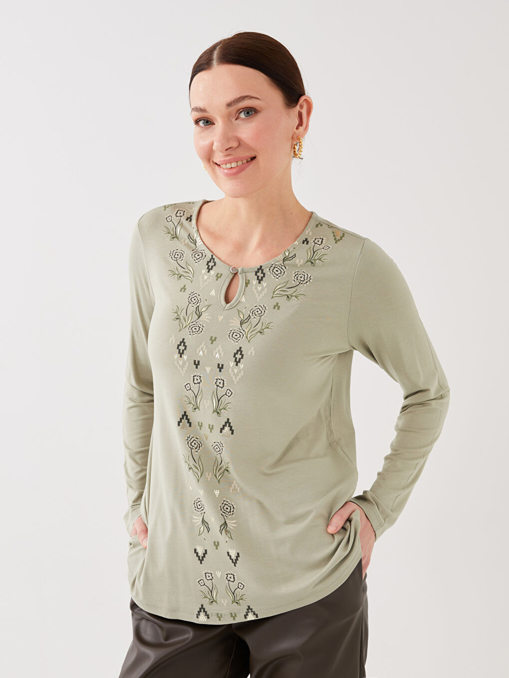 ZELENA Bluza Žena -S33733Z8-GHY