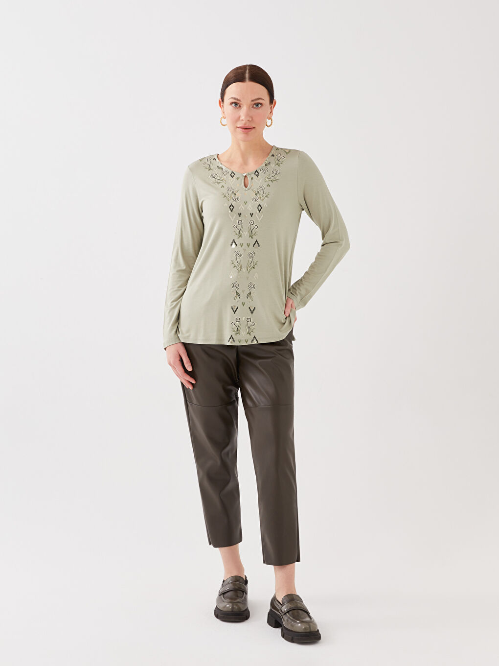 ZELENA Bluza Žena -S33733Z8-GHY