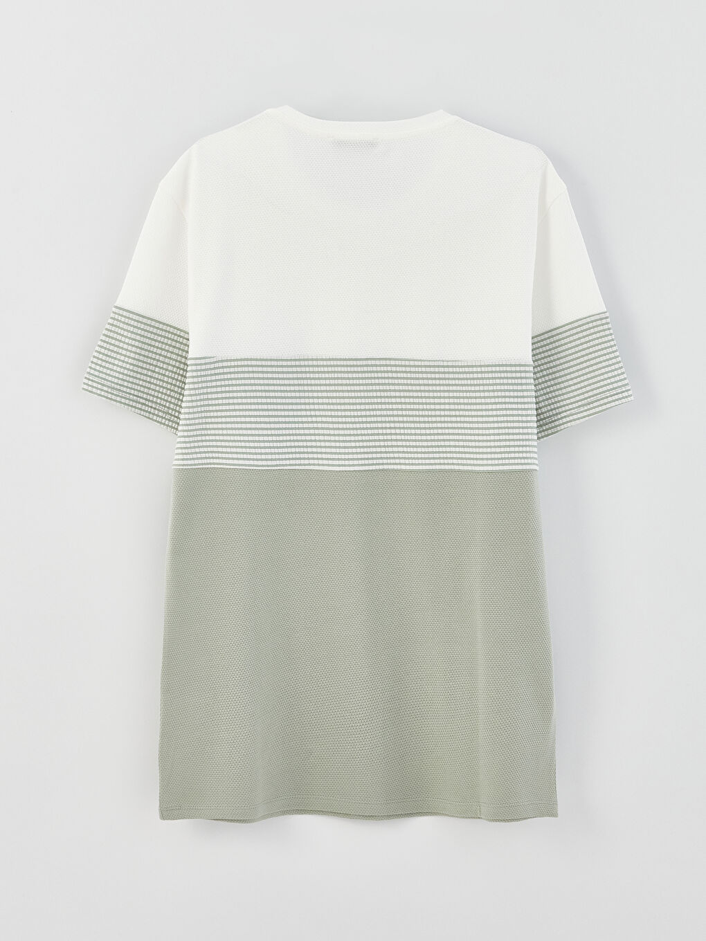 Crew Neck Short Sleeve Color Block Men's T-Shirt-6