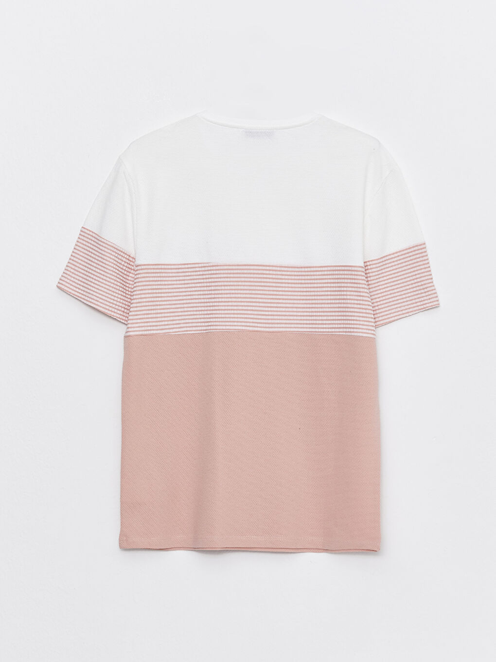 Crew Neck Short Sleeve Color Block Men's T-Shirt -S33764Z8-J3S