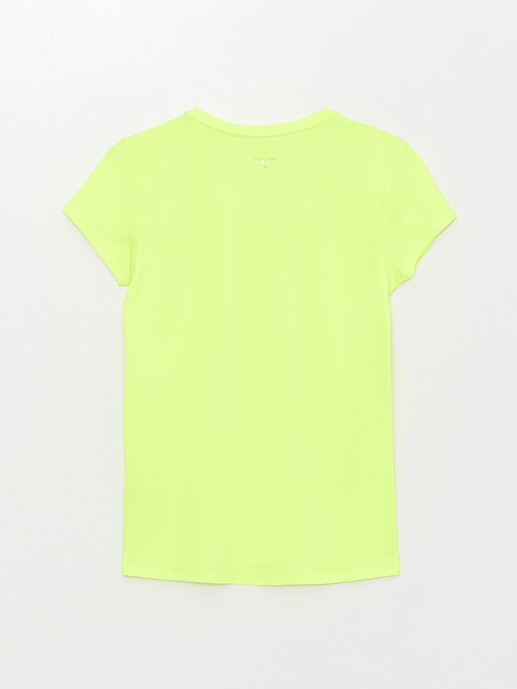 Yeşil V Yaka Reflektör Baskılı Kadın Outdoor Tişört-7