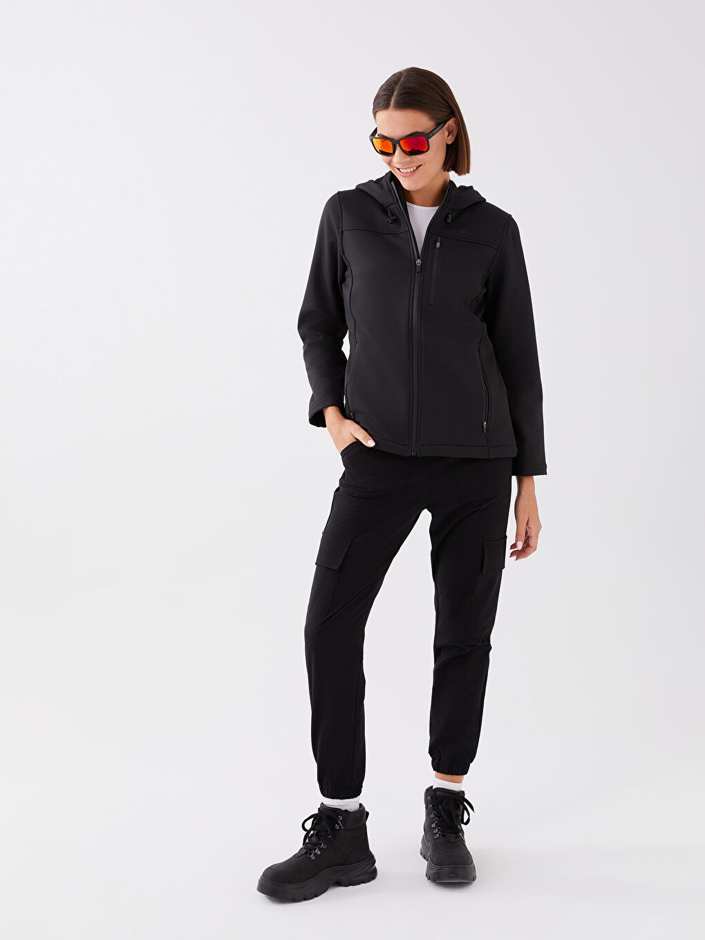 Xside Active Damen Elastische Taille Reflektor Bedruckte Hosen -S33794Z8-CVL