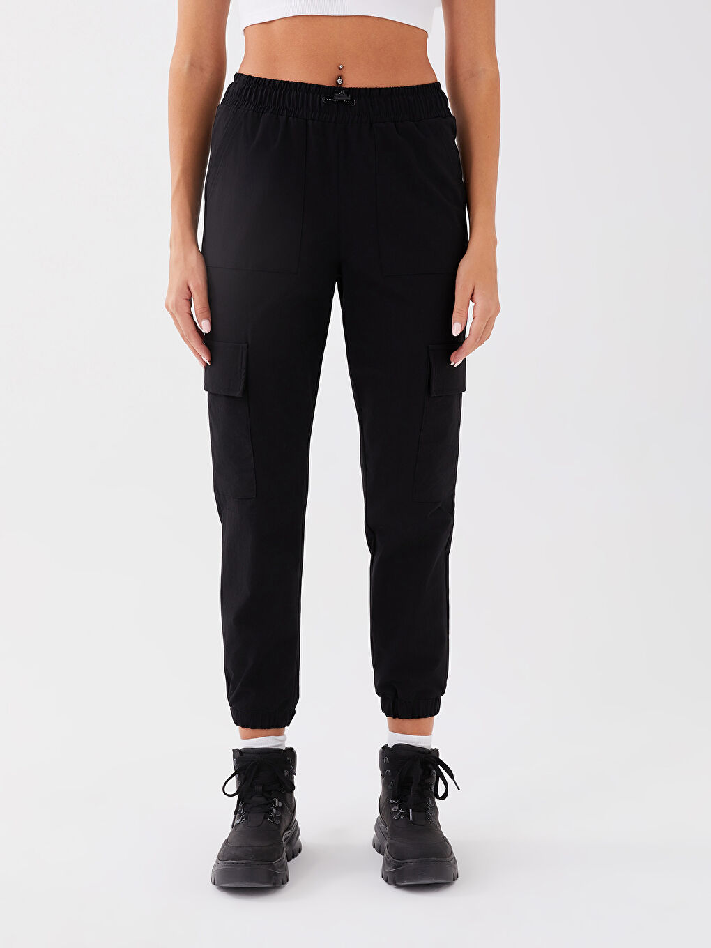 Xside Active Damen Elastische Taille Reflektor Bedruckte Hosen -S33794Z8-CVL
