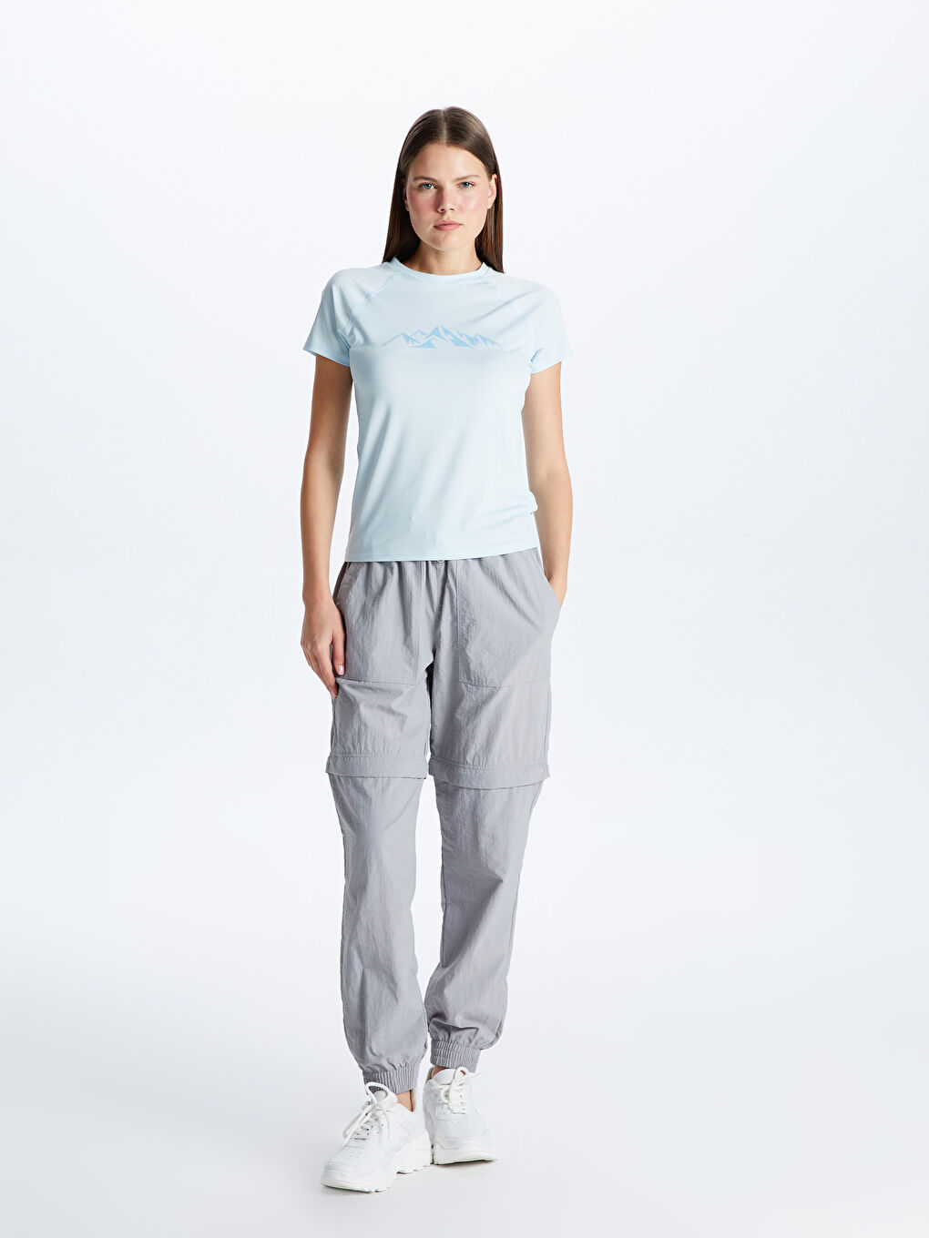 XSIDE ACTIVE Women's Elastic Waist Reflector Printed Jogger Pants -S33796Z8-GFQ