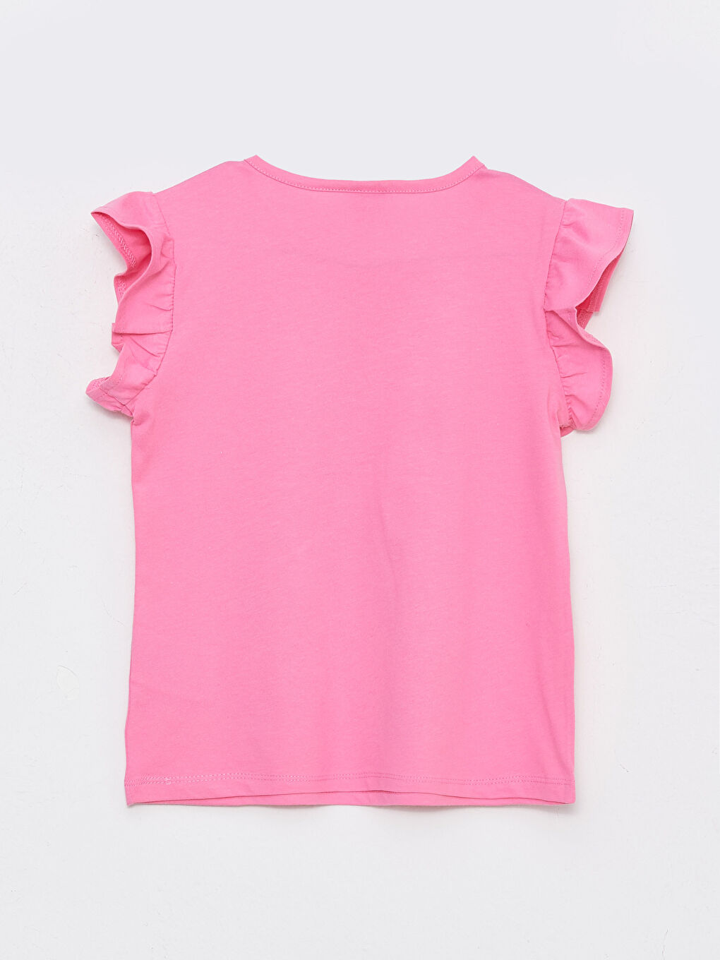 Crew Neck Printed Short Sleeve Girls' T-Shirt-1