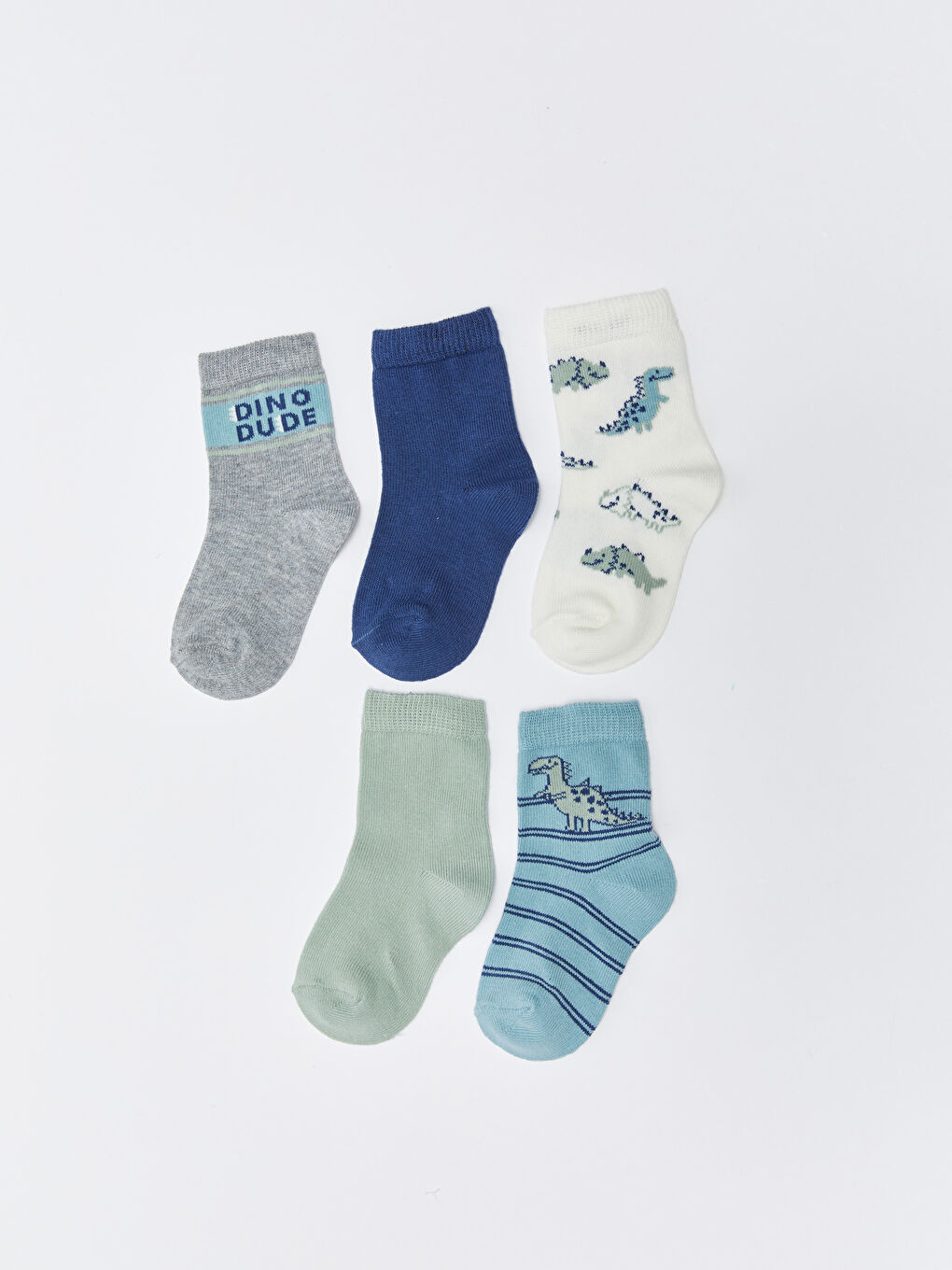 Printed Baby Boys' Ankle Socks 5 Pack