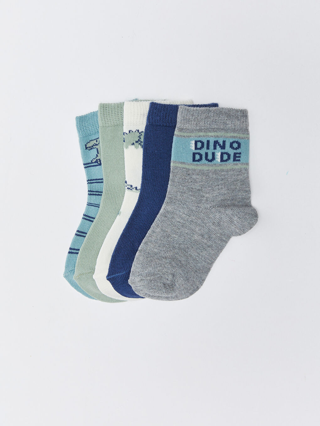 Printed Baby Boys' Ankle Socks 5 Pack-1