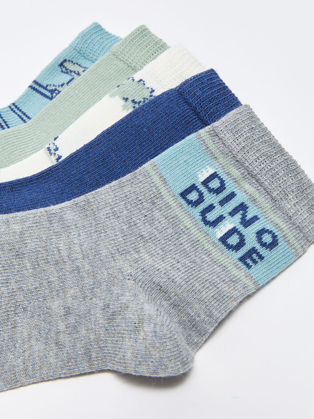 Printed Baby Boys' Ankle Socks 5 Pack-2