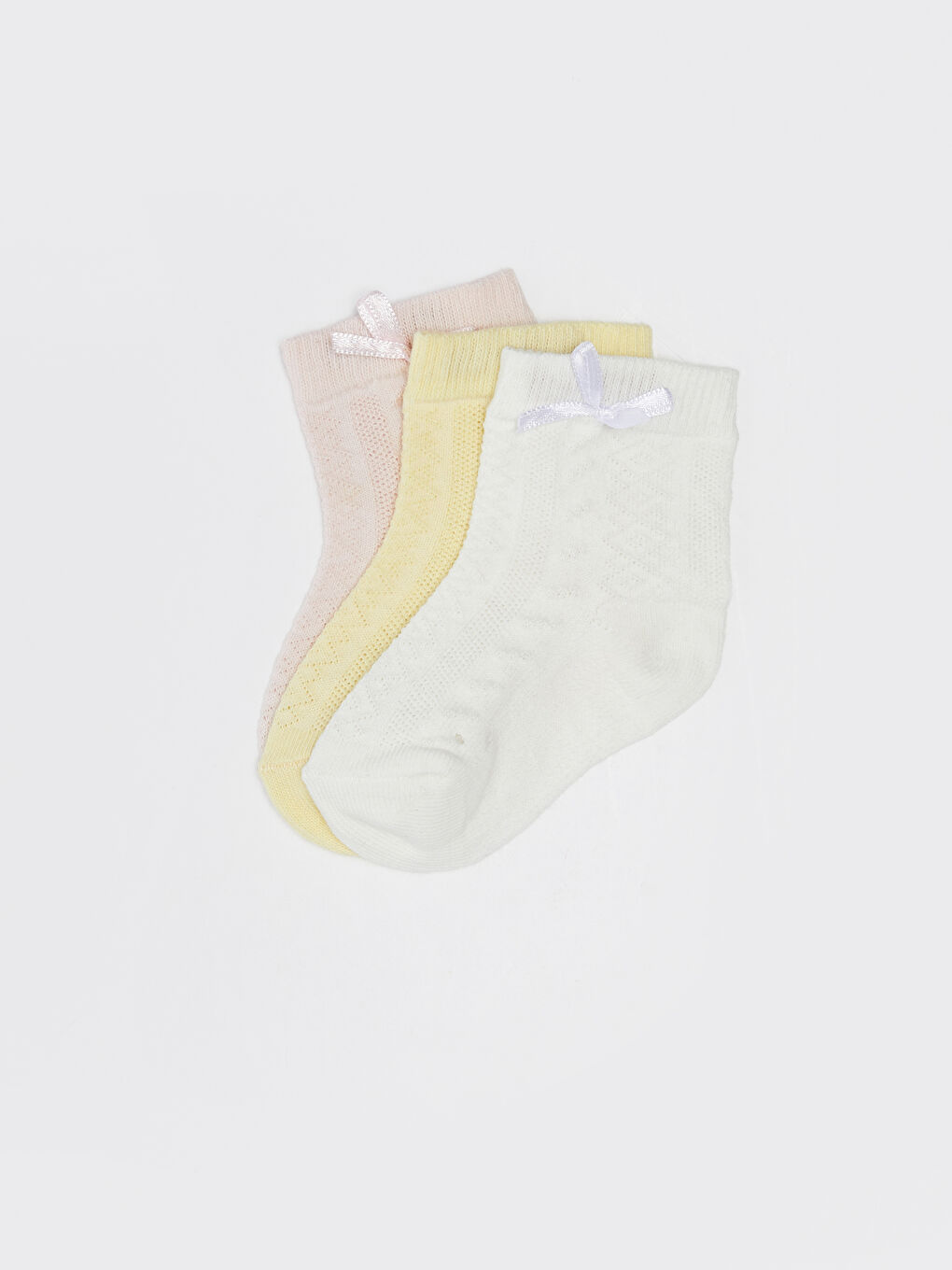 Chaussettes Bébé Fille À Motifs Lot de 3 Pièces-2