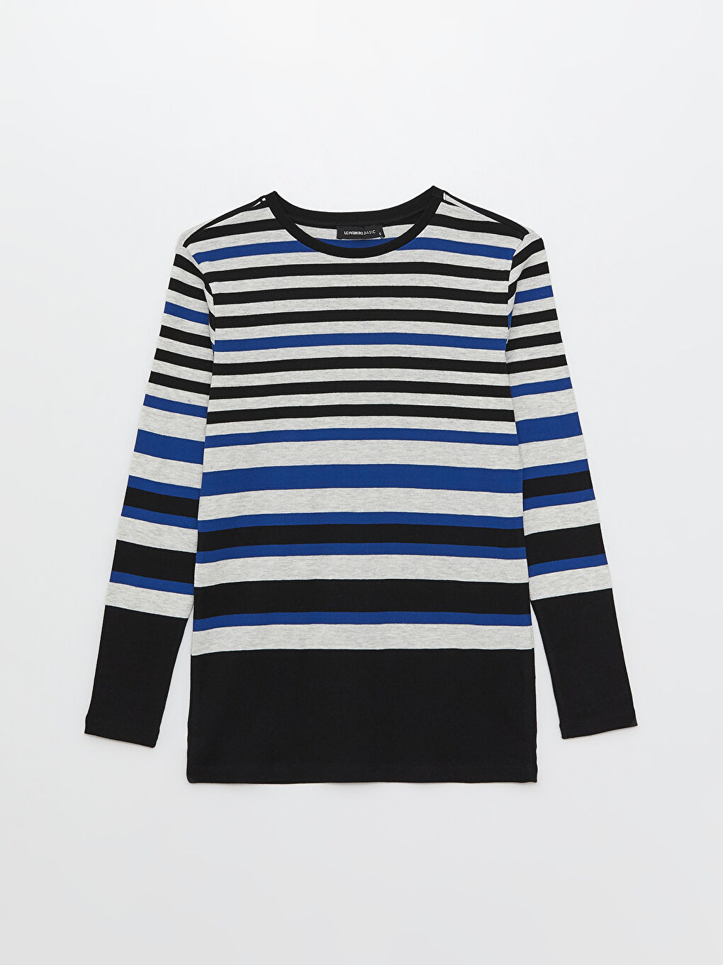 LCWAIKIKI Basic Crew Neck Striped Long Sleeve Women's Blouse -S33820Z8-LGS