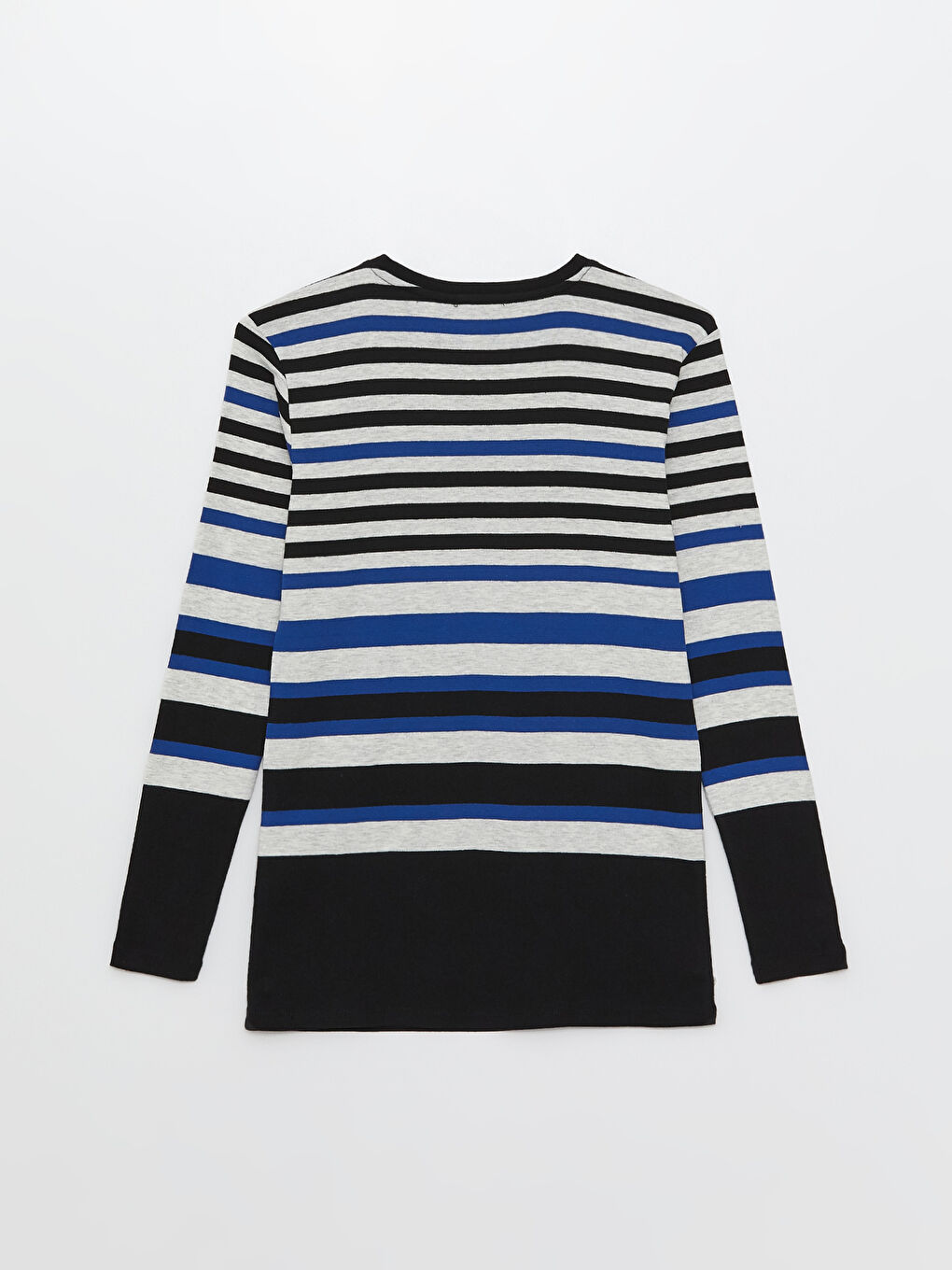 LCWAIKIKI Basic Crew Neck Striped Long Sleeve Women's Blouse -S33820Z8-LGS