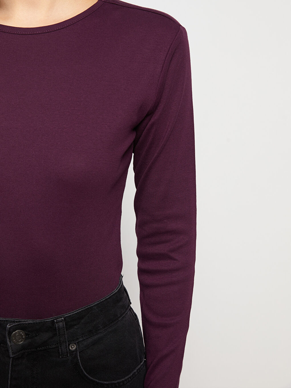 Crew Neck Women's Bodysuit-2