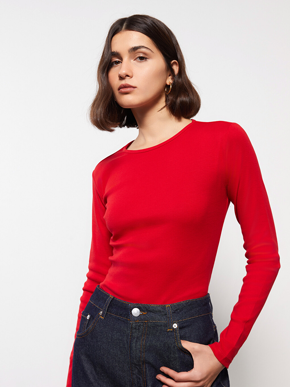 Crew Neck Women's Bodysuit