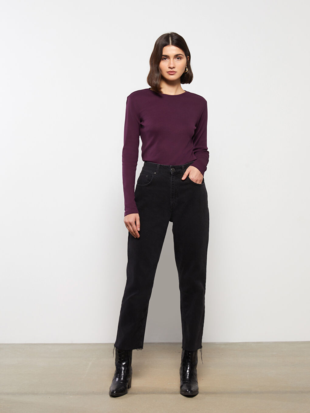 Crew Neck Women's Bodysuit-1