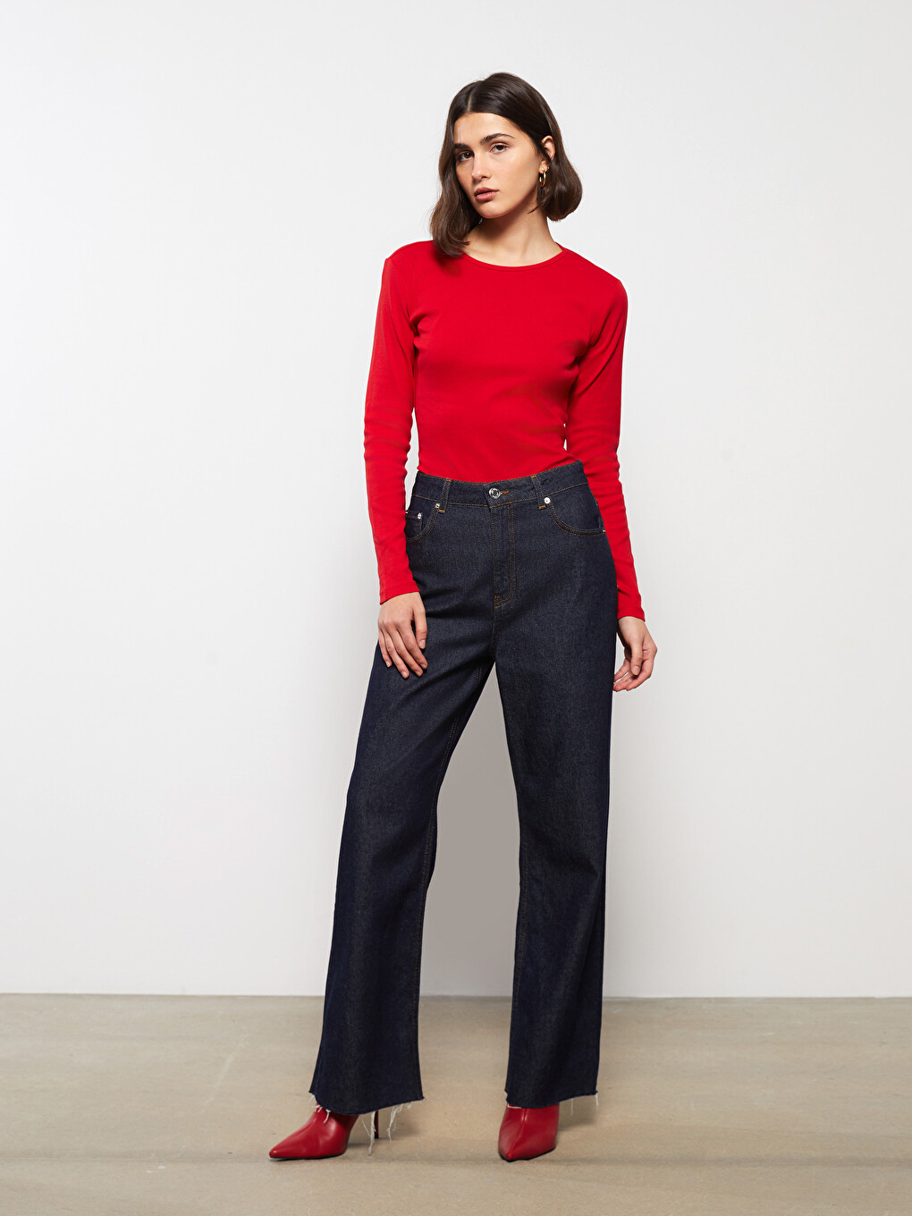 Crew Neck Women's Bodysuit-2