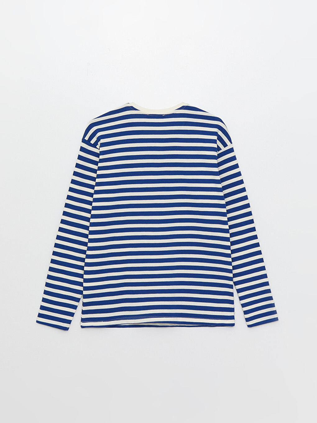 Crew Neck Striped Long Sleeve Women's T-Shirt-6