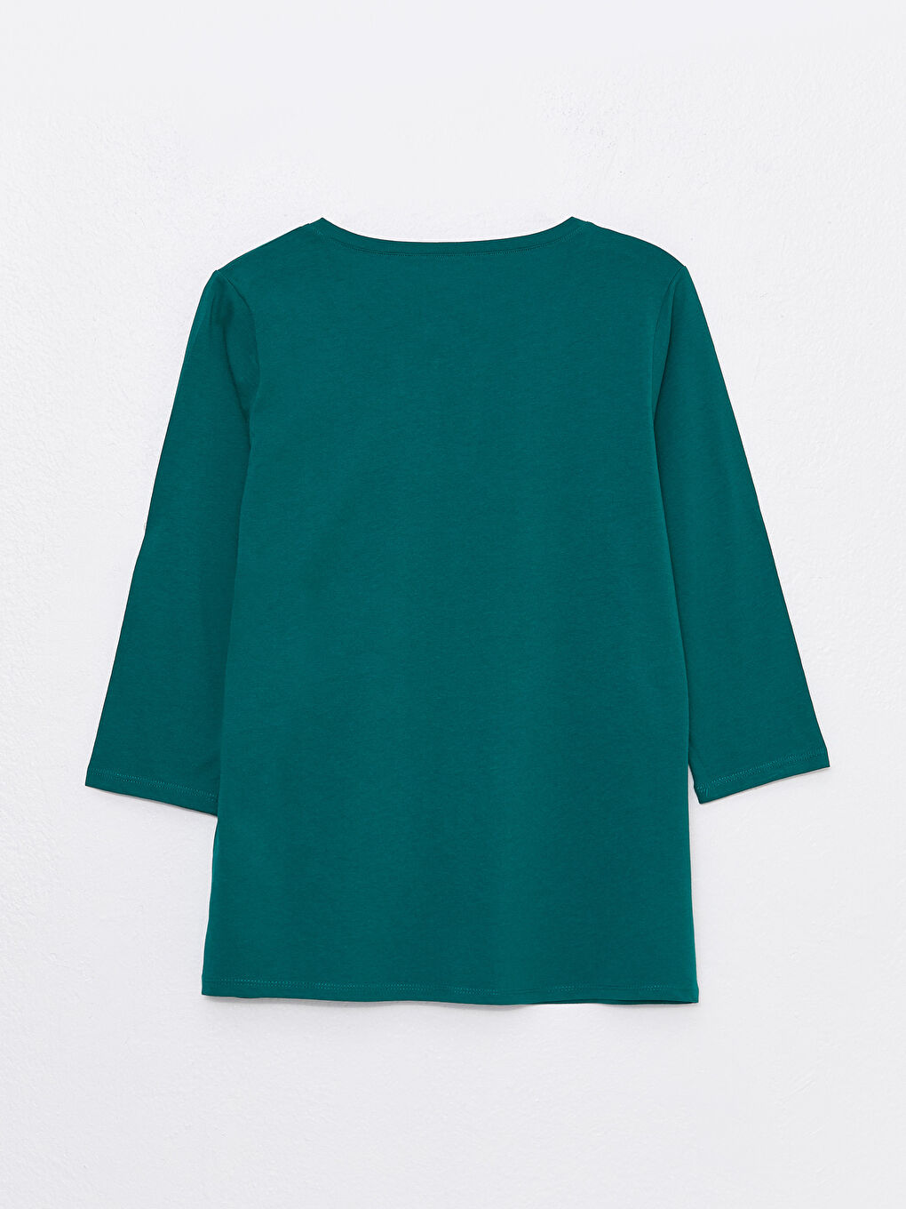 Дамска Тениска С Кръгло Деколте И Изчистен Дизайн-6