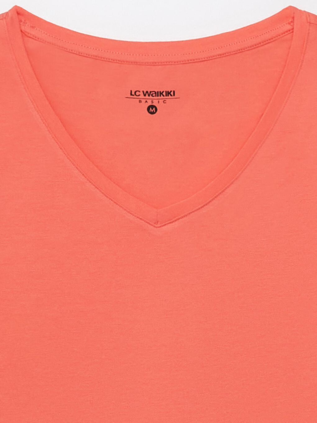 V-neck Straight Short Sleeve Cotton Women's T-shirt-7