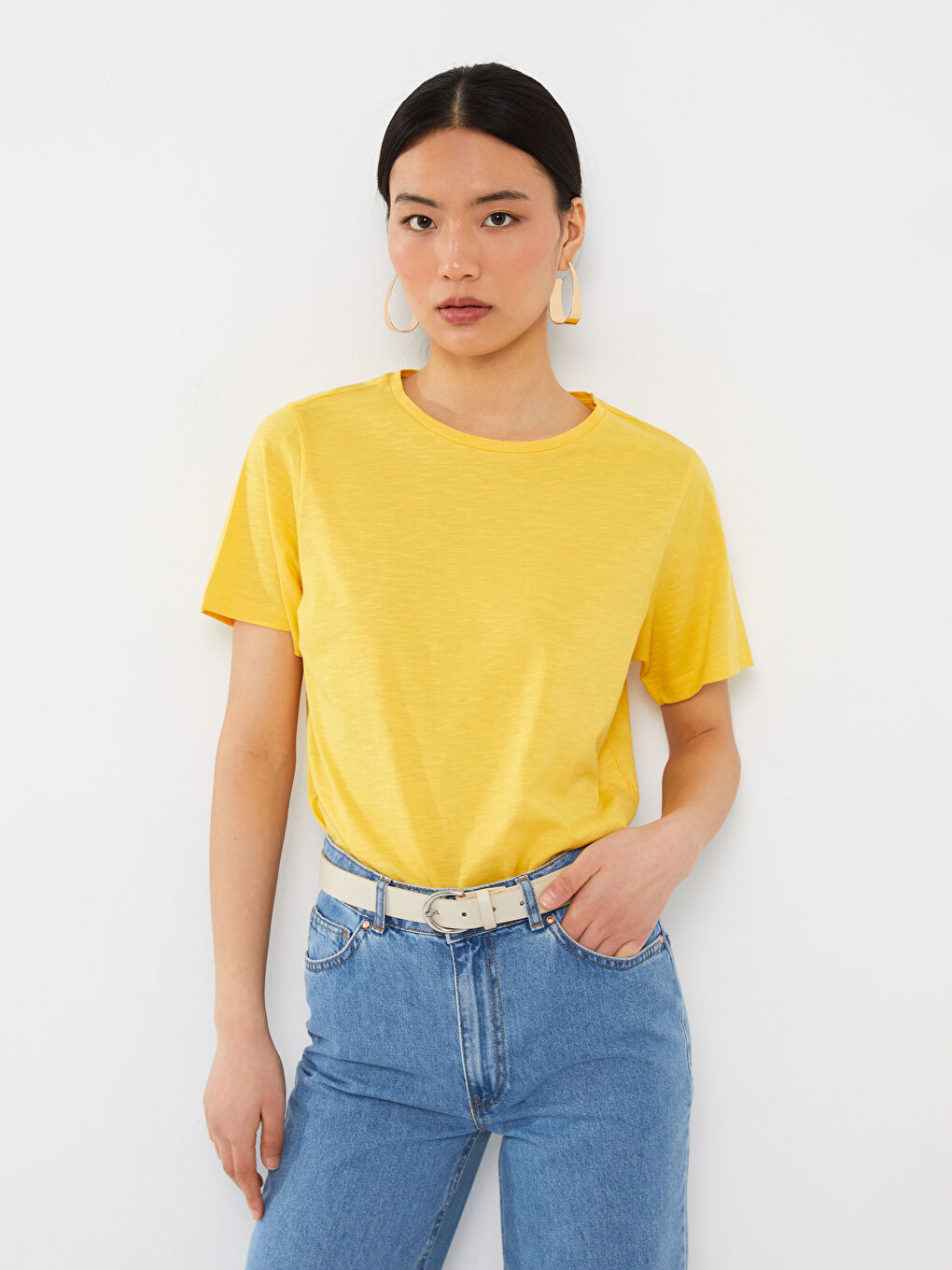 LCWAIKIKI Basic Crew Neck Plain Short Sleeve Women's T-Shirt -S33835Z8-QX5