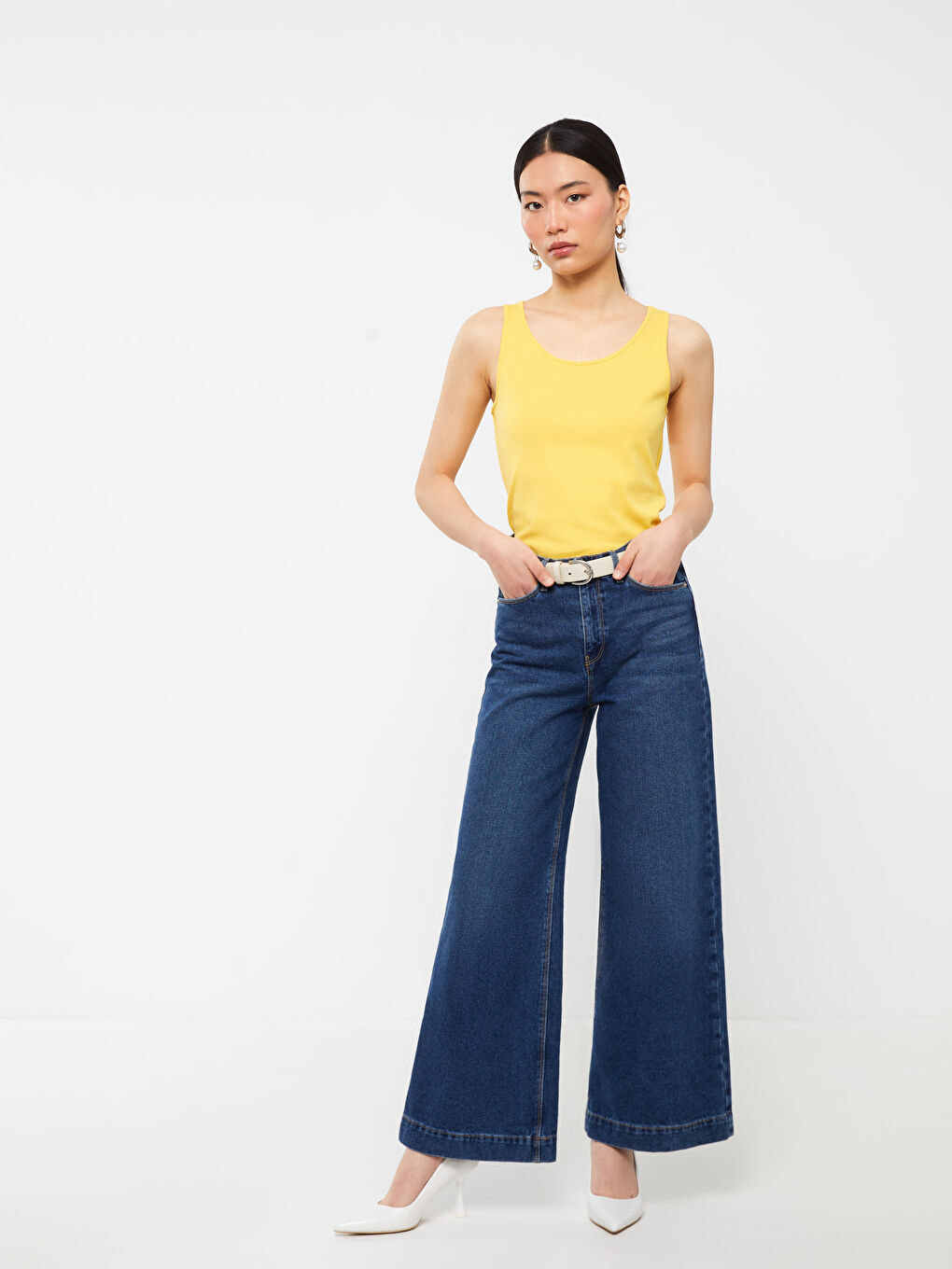 Sarı U Yaka Kadın Atlet-2