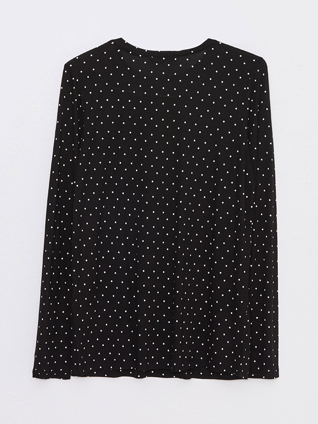 Crew Neck Patterned Long Sleeve Women's T-shirt-6