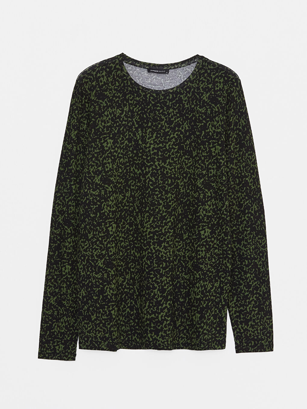 Crew Neck Patterned Long Sleeve Women's T-Shirt-5