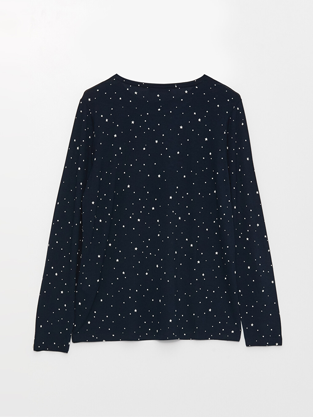 Crew Neck Patterned Long Sleeve Women's T-shirt-6