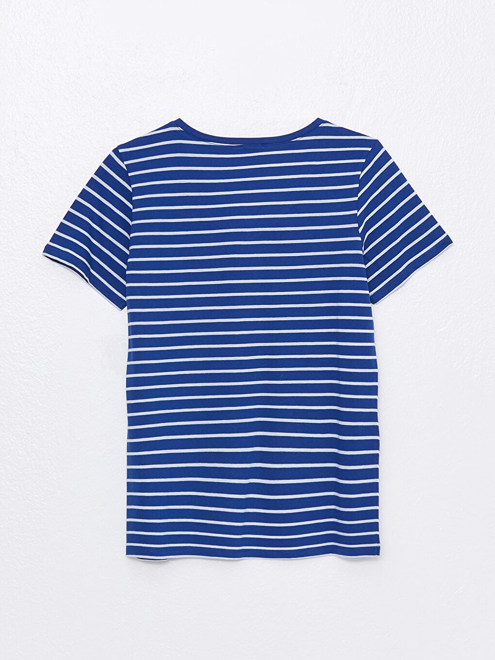 LCWAIKIKI Basic V-Neck Striped Short Sleeve Women's T-Shirt -S33840Z8-LGS