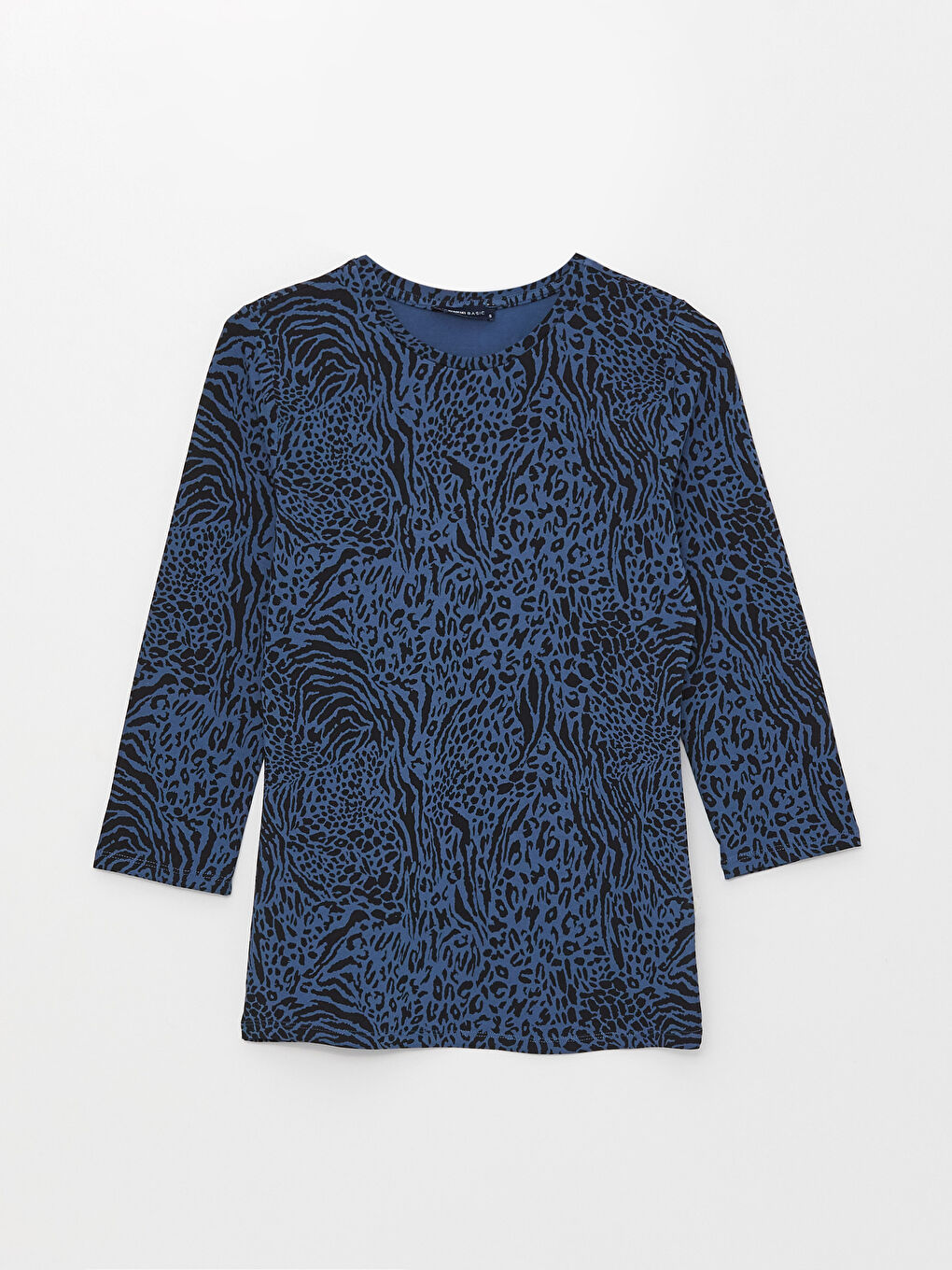 Crew Neck Floral Long Sleeve Women's T-Shirt-5