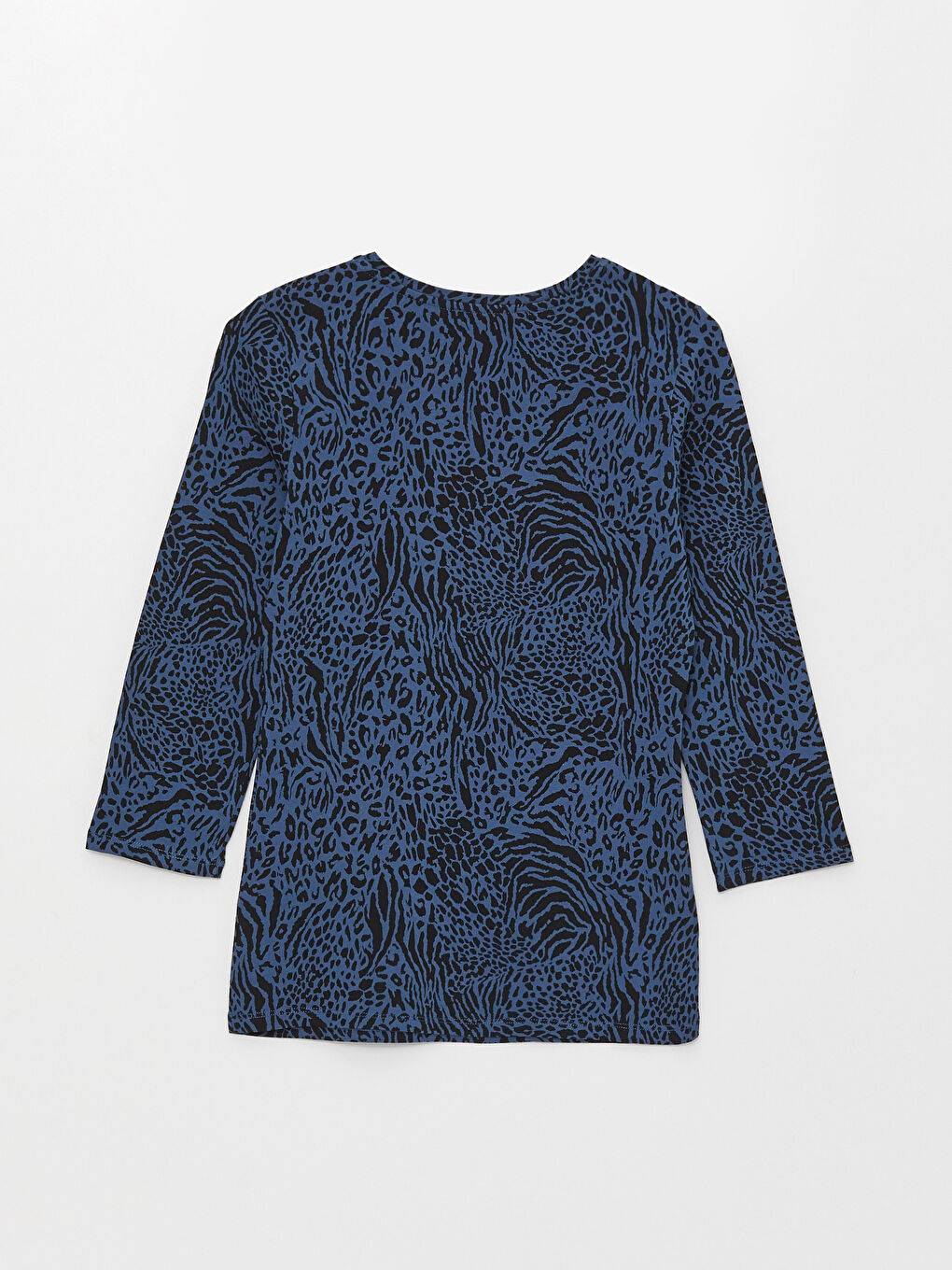 Crew Neck Floral Long Sleeve Women's T-Shirt-6