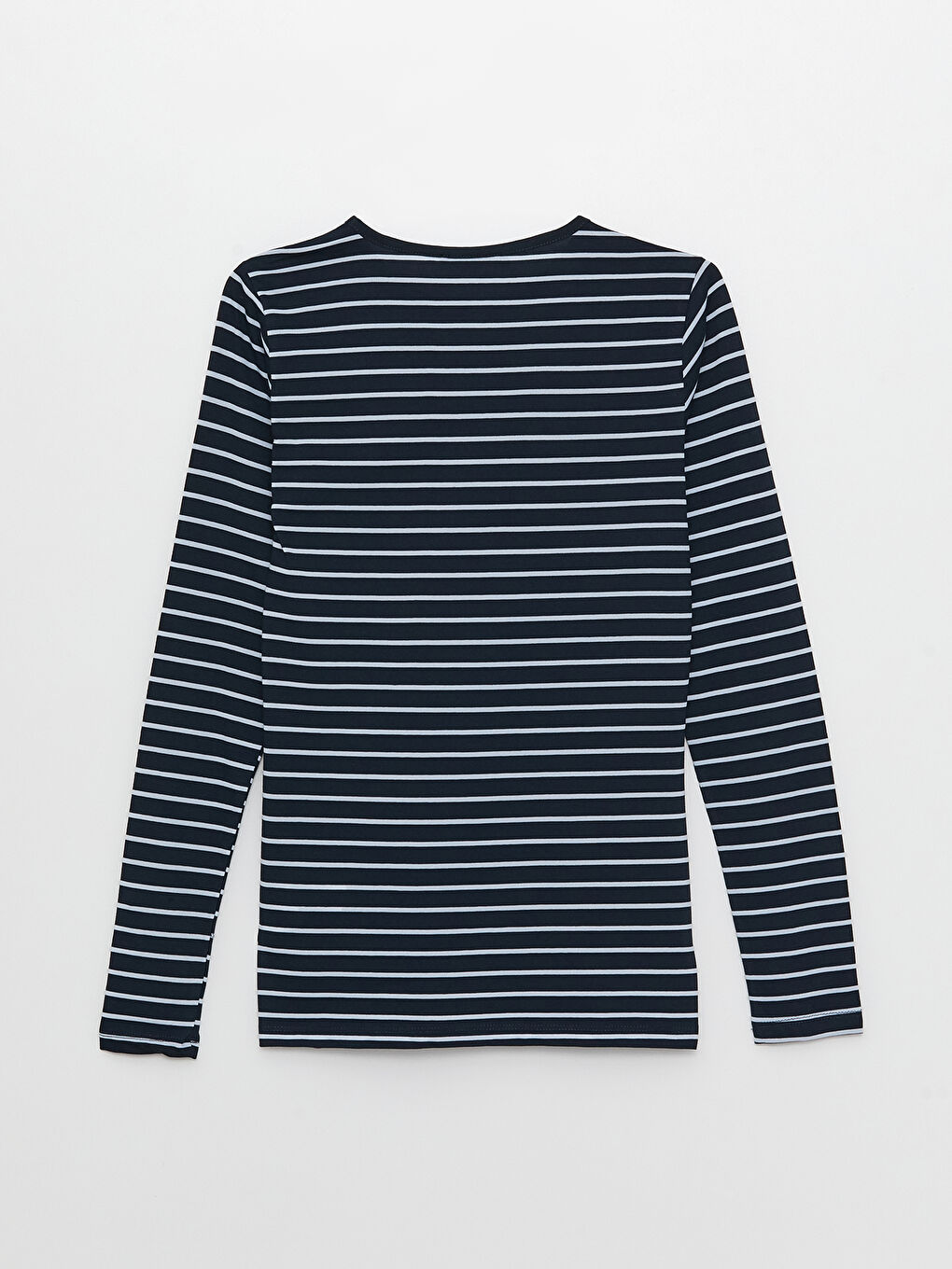 Crew Neck Striped Long Sleeve Women's T-Shirt-6