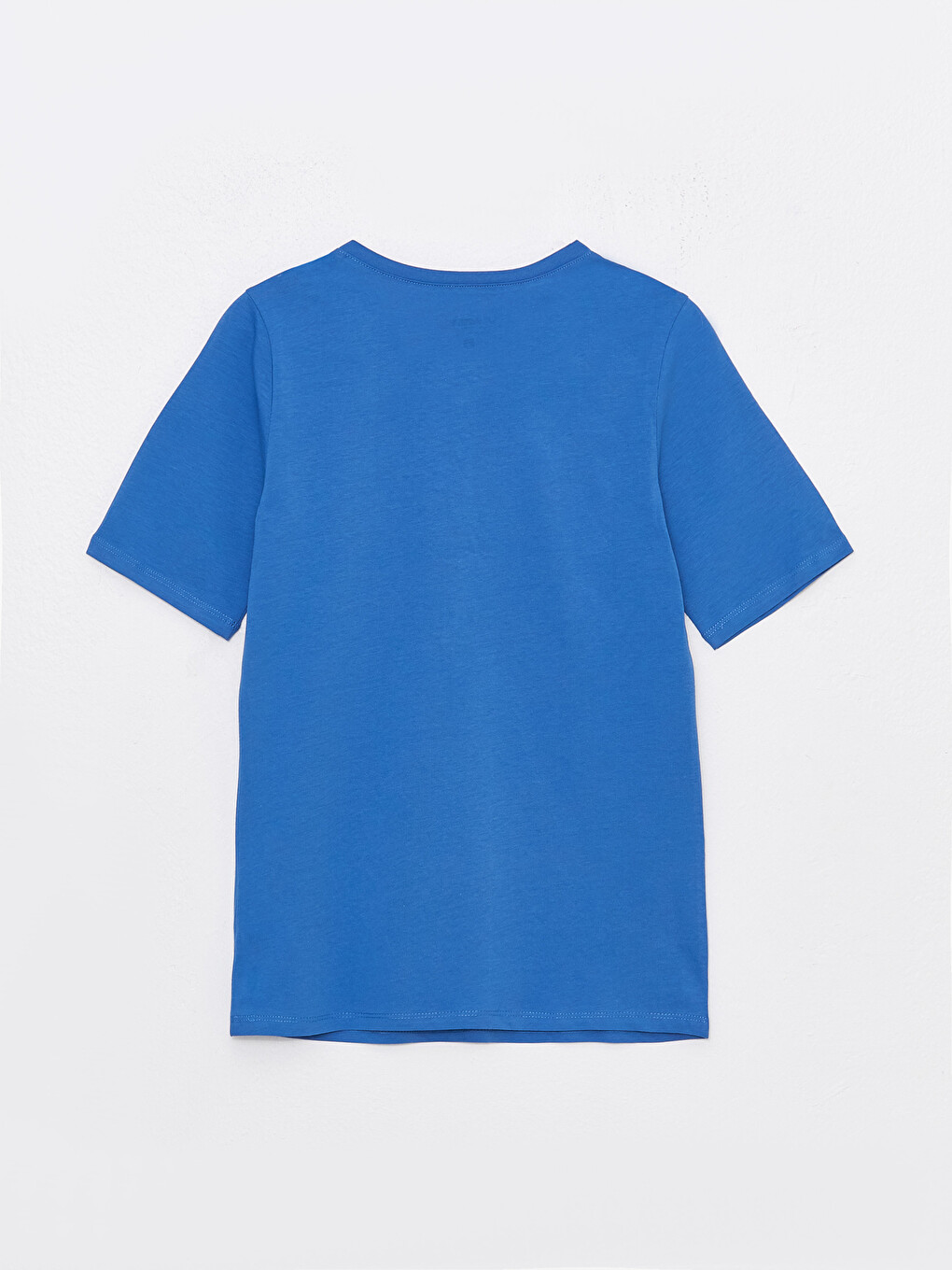 Crew Neck Plain Short Sleeve Women's T-shirt-6